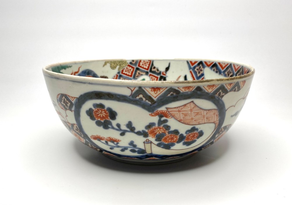 Imari porcelain bowl, Arita, Japan, c. 1700, Genroku Period. View II
