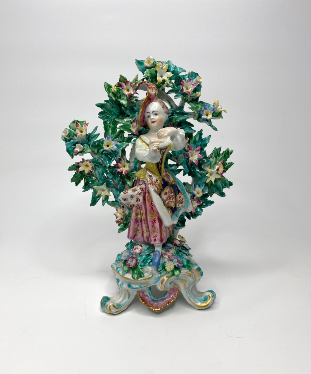 Fine Pair of Bow porcelain bocage figures, New Dancers, c. 1765. View III