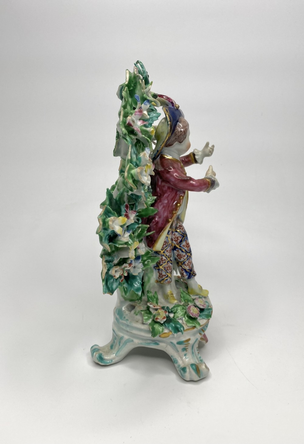 Fine Pair of Bow porcelain bocage figures, New Dancers, c. 1765. View VII
