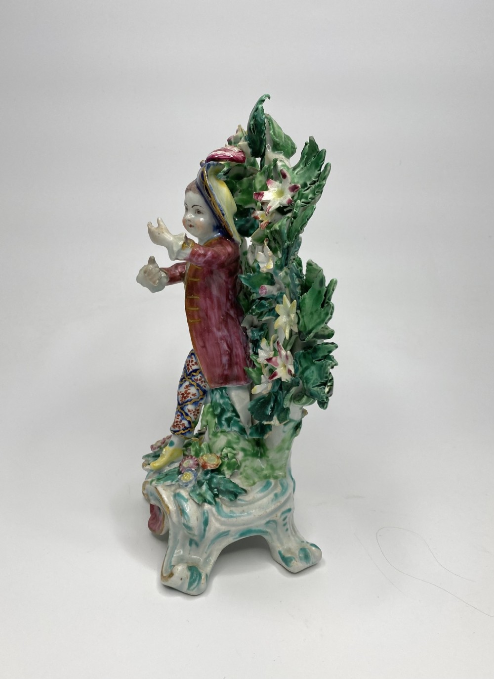 Fine Pair of Bow porcelain bocage figures, New Dancers, c. 1765. View VIII