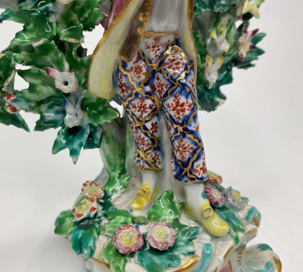Fine Pair of Bow porcelain bocage figures, New Dancers, c. 1765. View XI