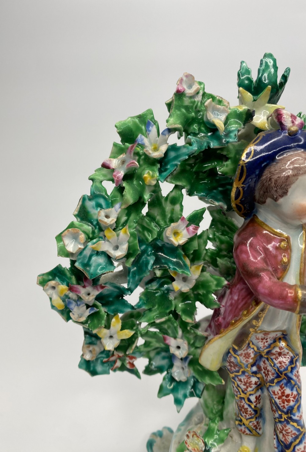 Fine Pair of Bow porcelain bocage figures, New Dancers, c. 1765. View XII