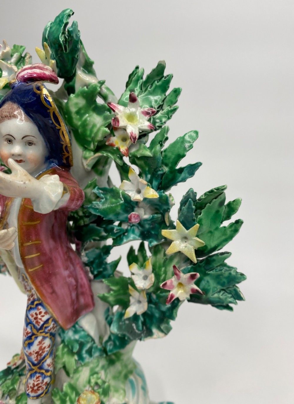 Fine Pair of Bow porcelain bocage figures, New Dancers, c. 1765. View XIII