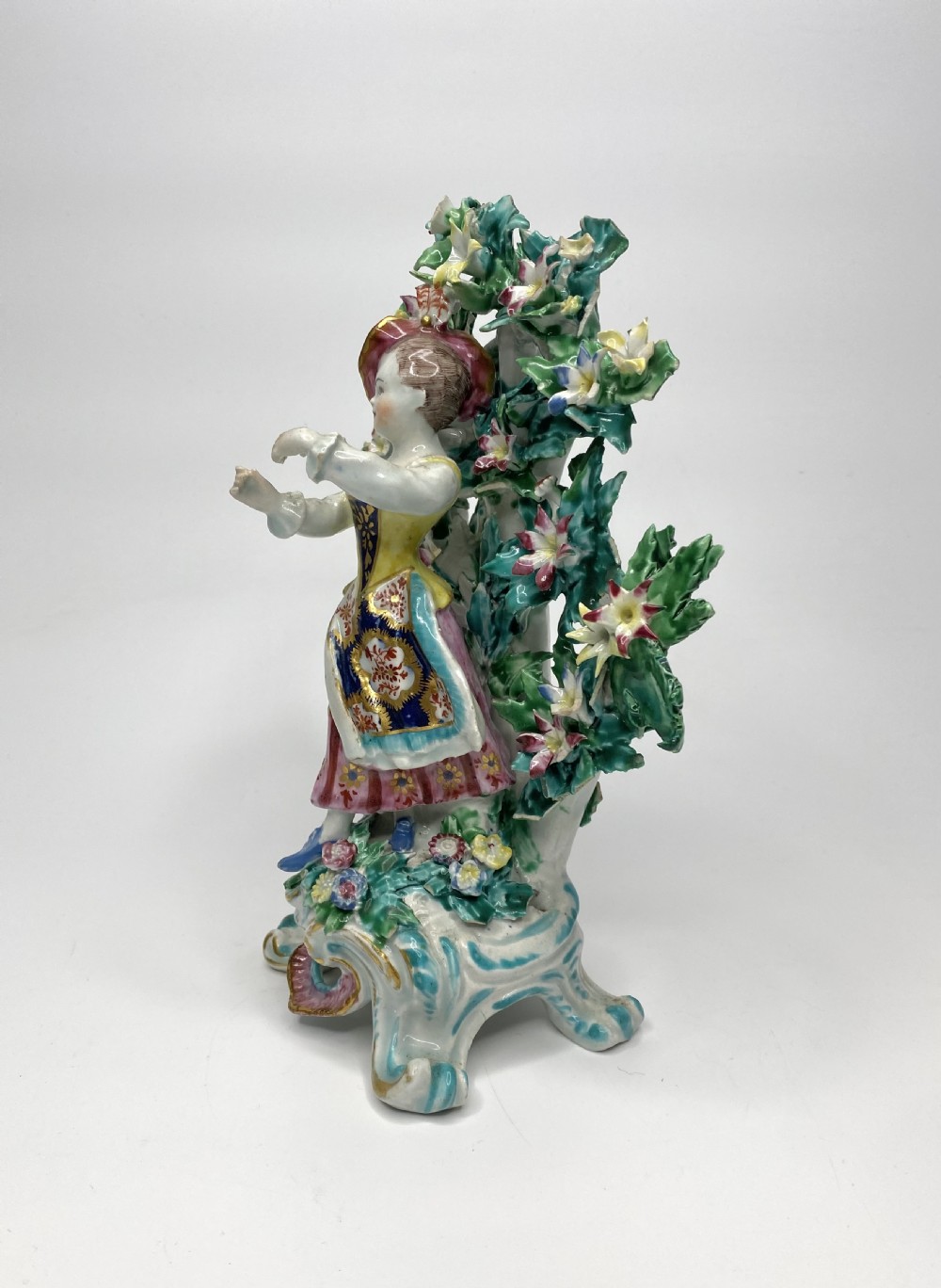 Fine Pair of Bow porcelain bocage figures, New Dancers, c. 1765. View XV
