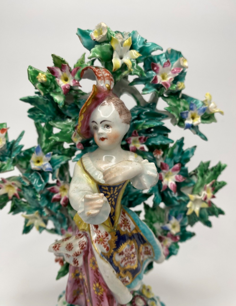 Fine Pair of Bow porcelain bocage figures, New Dancers, c. 1765. View XVI