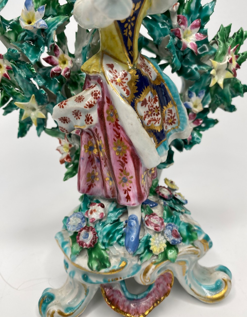 Fine Pair of Bow porcelain bocage figures, New Dancers, c. 1765. View XVII