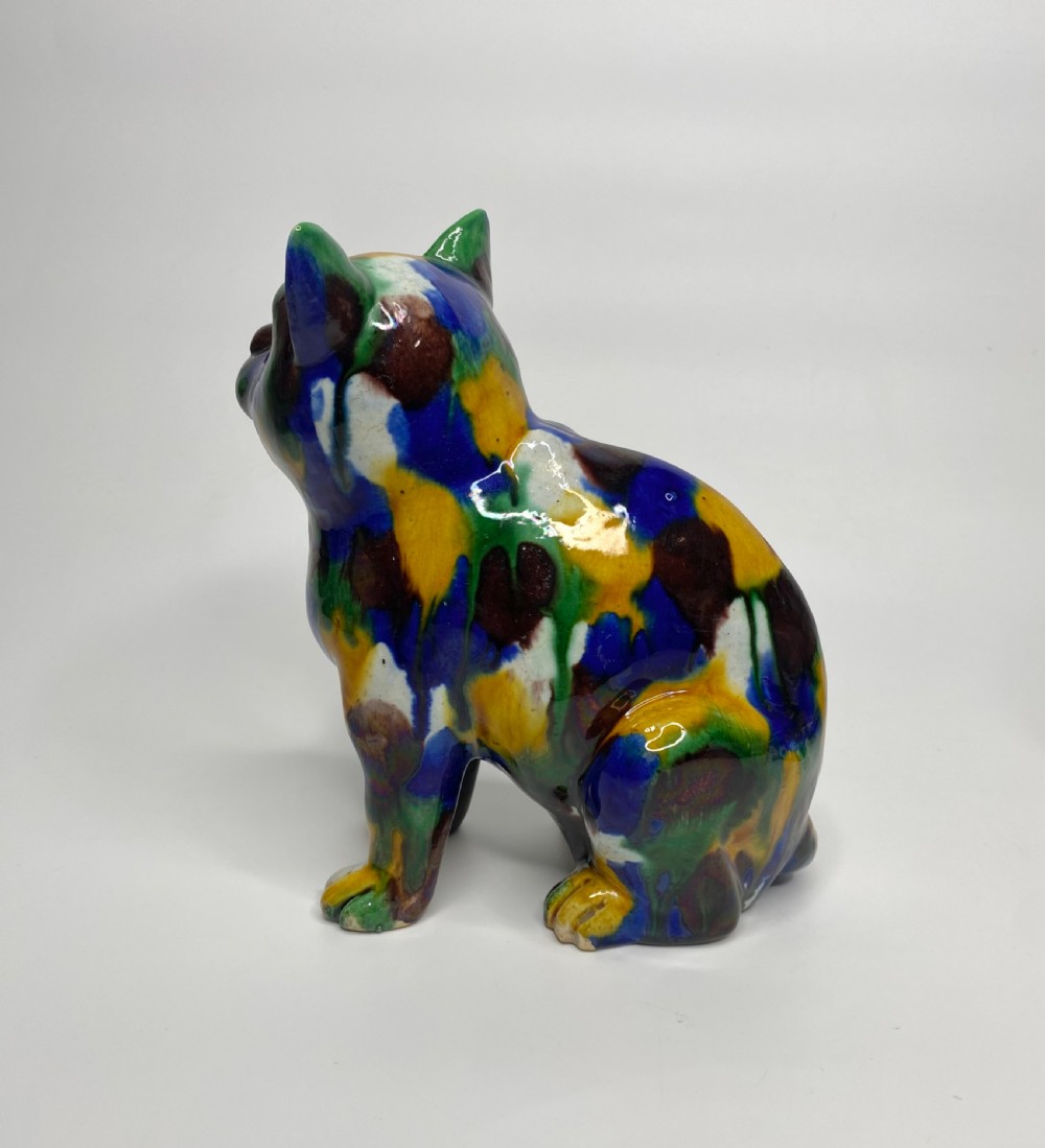 Chinese Sancai glazed porcelain cats, 19th Century, Qing Dynasty. View VI