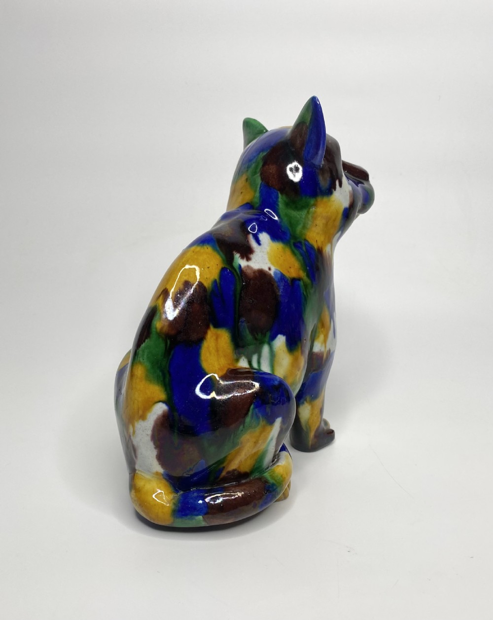Chinese Sancai glazed porcelain cats, 19th Century, Qing Dynasty. View VII