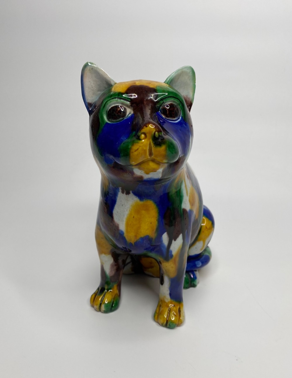 Chinese Sancai glazed porcelain cats, 19th Century, Qing Dynasty. View IX