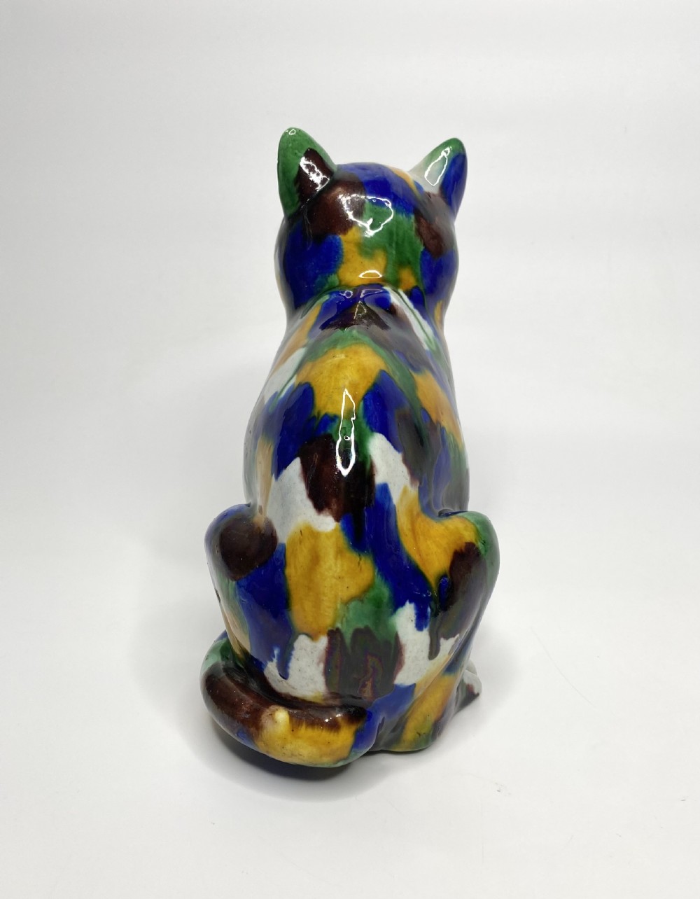 Chinese Sancai glazed porcelain cats, 19th Century, Qing Dynasty. View XI