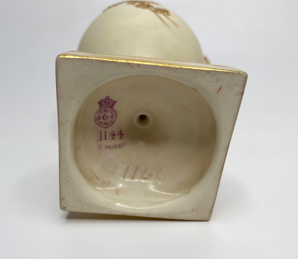 Royal Worcester ewers, Samuel Ranford, d.1888. View X