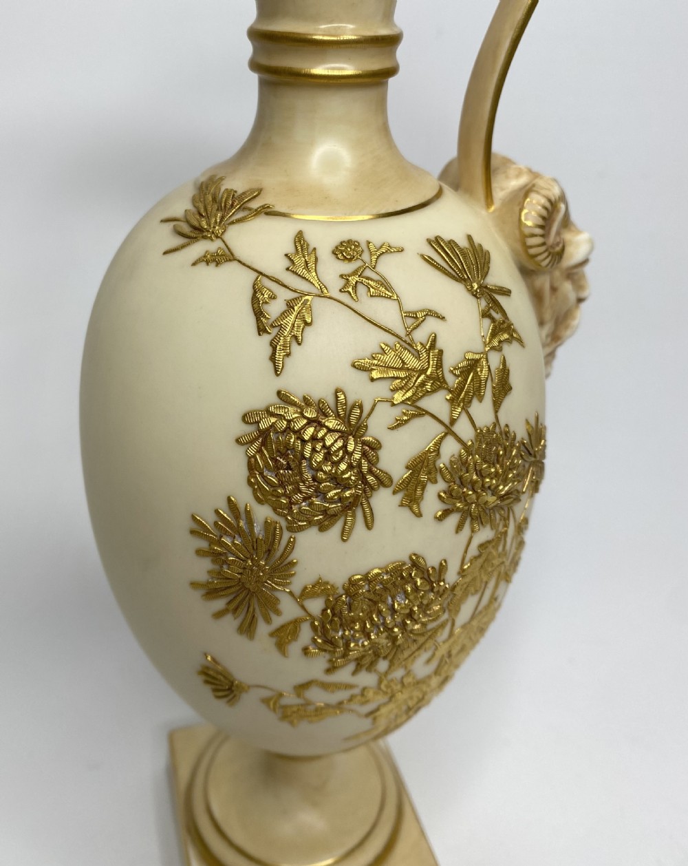 Royal Worcester ewers, Samuel Ranford, d.1888. View XIII