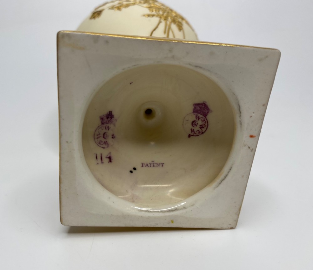 Royal Worcester ewers, Samuel Ranford, d.1888. View XVII