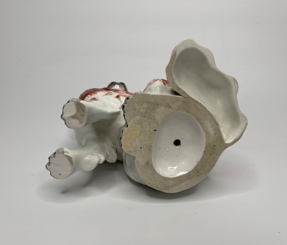 Pair Staffordshire pottery Spaniels, c. 1845. View XII