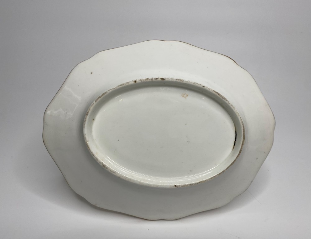 English porcelain sauce tureen, cover & stand, c. 1820. View XVII