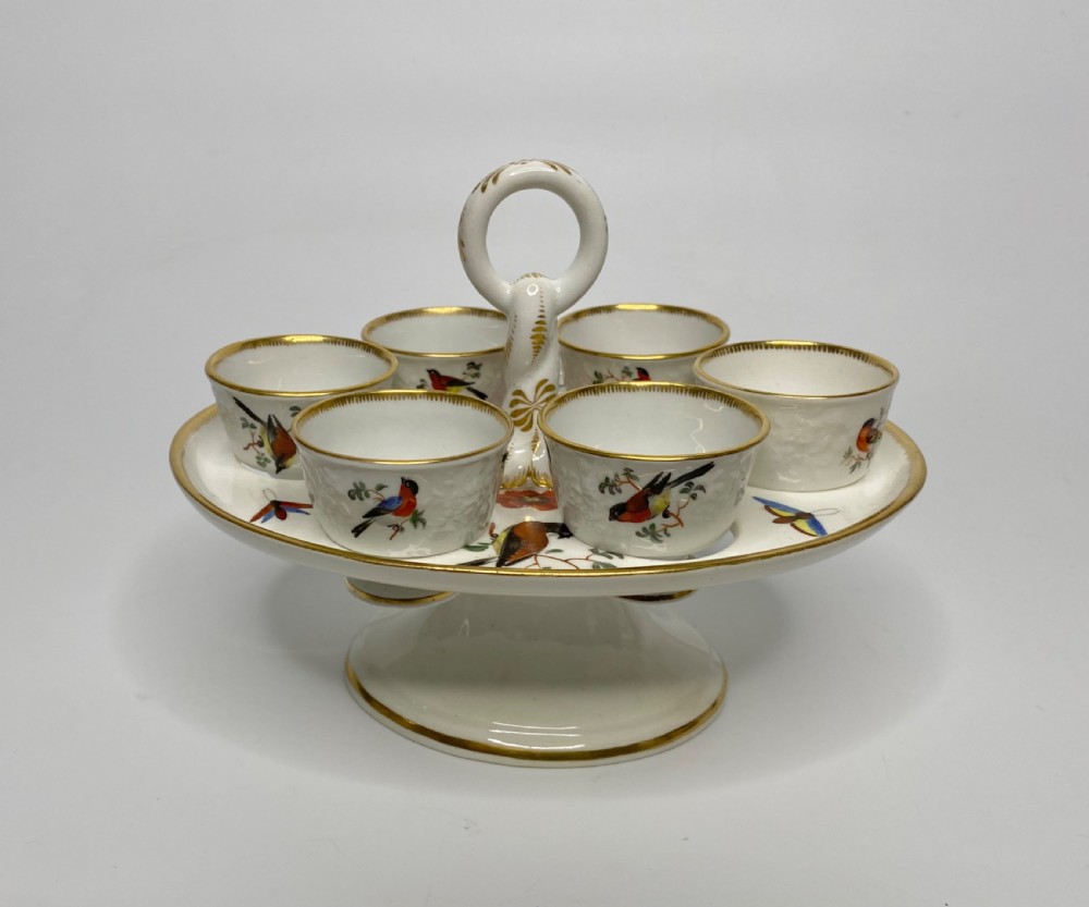 Coalport porcelain egg stand, c. 1830. View II