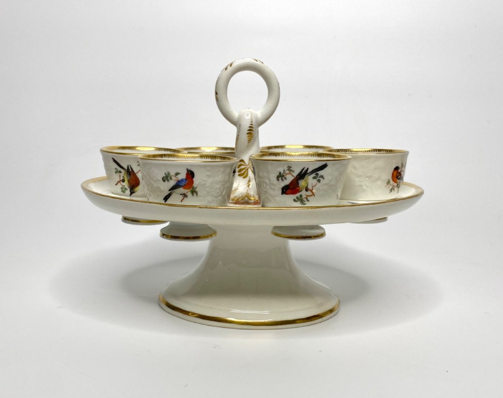 Coalport porcelain egg stand, c. 1830. View III