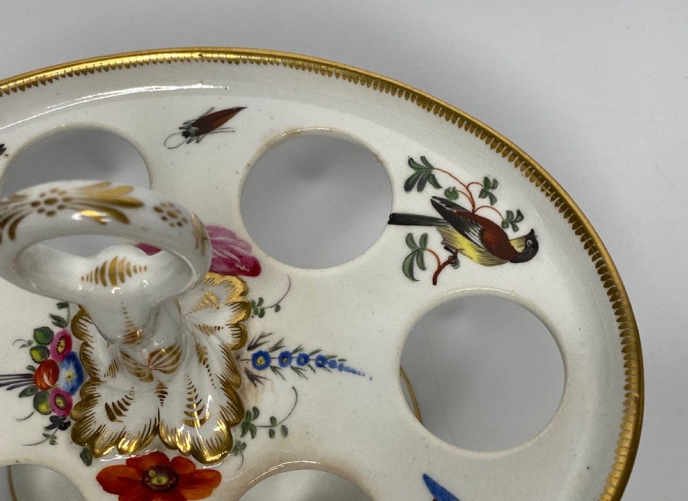 Coalport porcelain egg stand, c. 1830. View IV