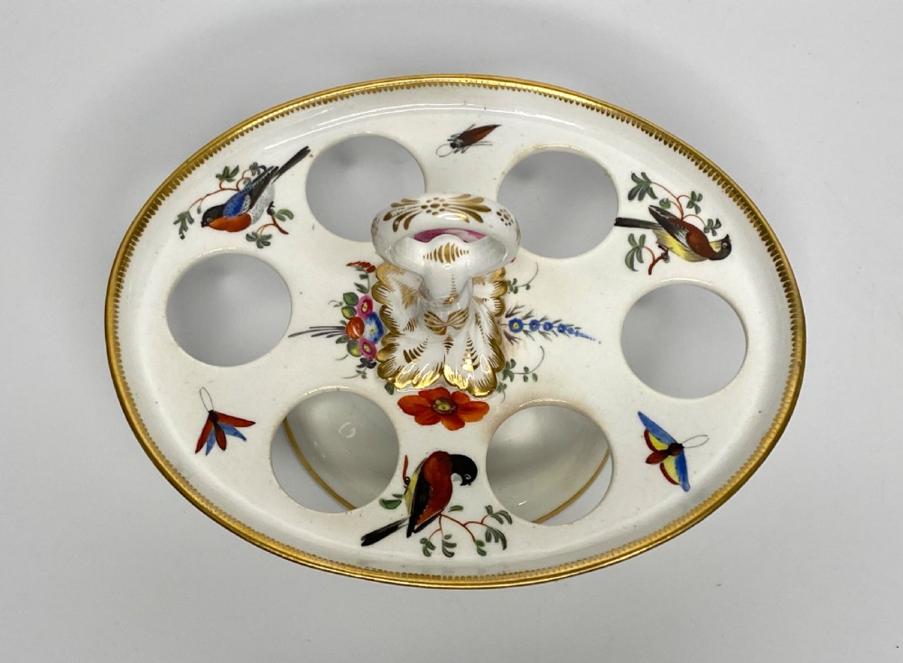 Coalport porcelain egg stand, c. 1830. View V