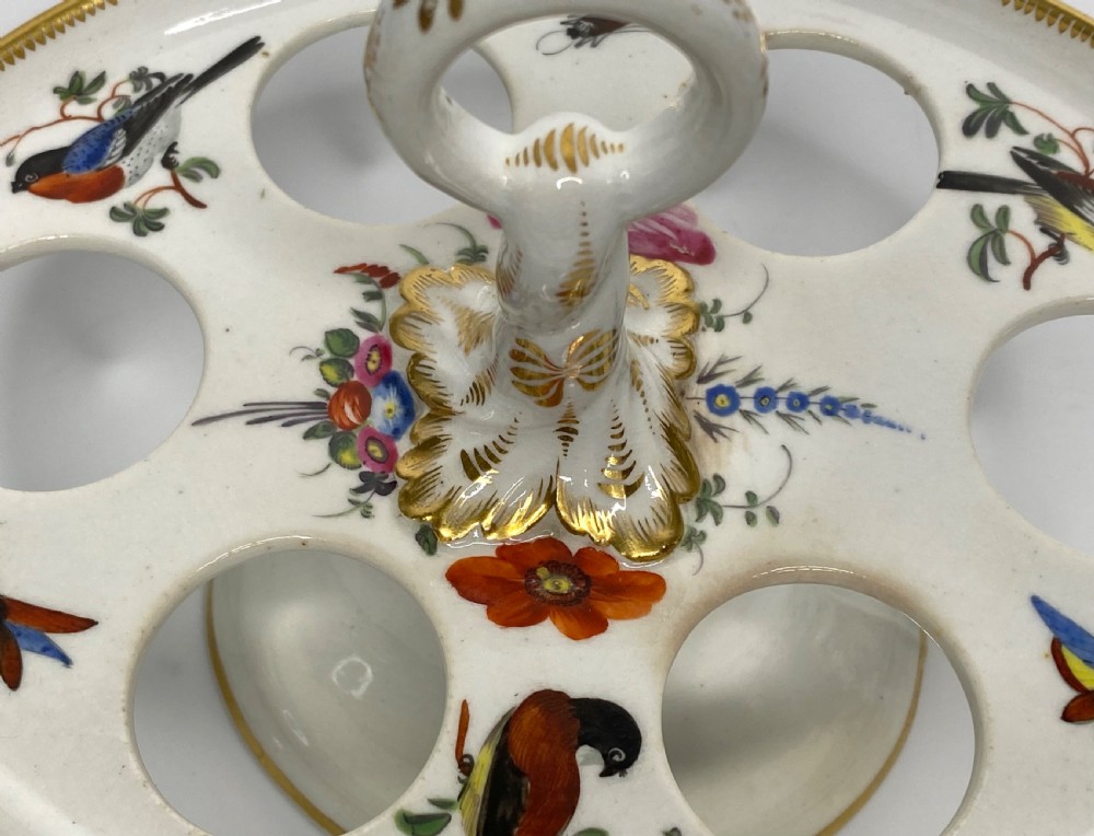 Coalport porcelain egg stand, c. 1830. View VI