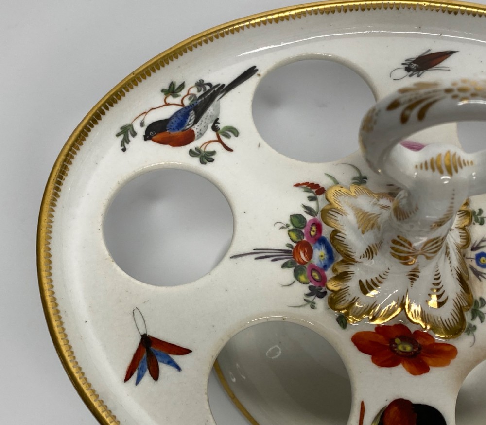 Coalport porcelain egg stand, c. 1830. View VII