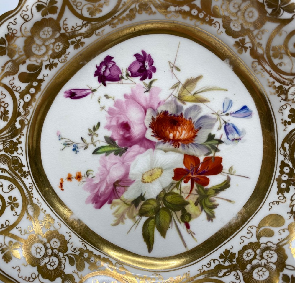 Coalport porcelain pair of dishes, c. 1820. View XI