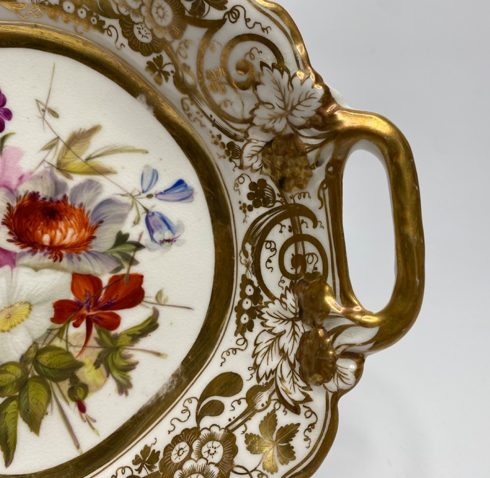 Coalport porcelain pair of dishes, c. 1820. View XIII