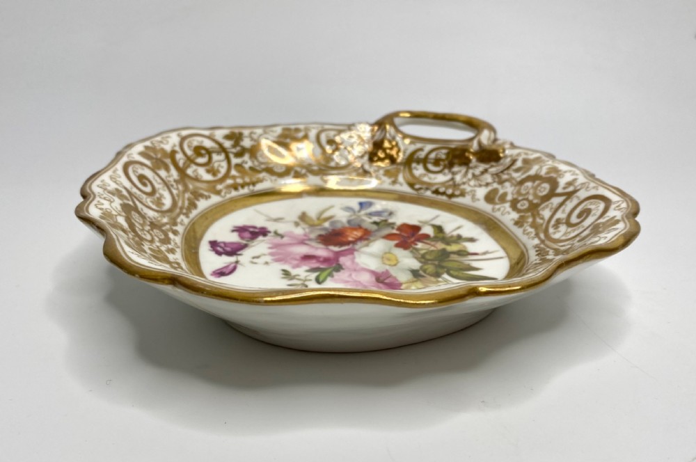 Coalport porcelain pair of dishes, c. 1820. View XV
