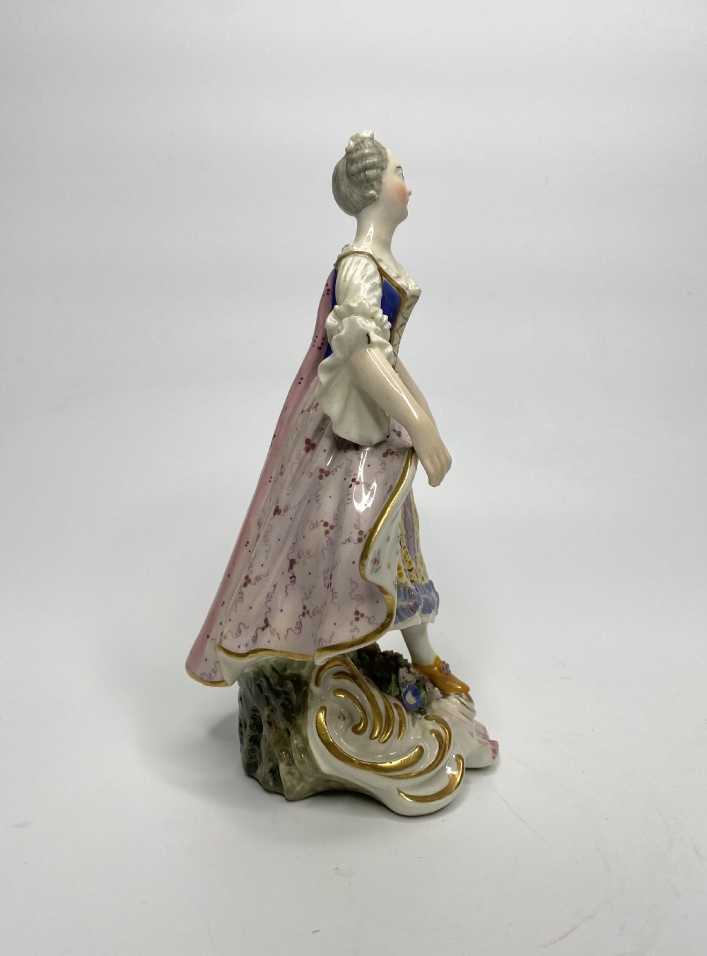 Pair Derby figures of Minuetters, c. 1780. View III
