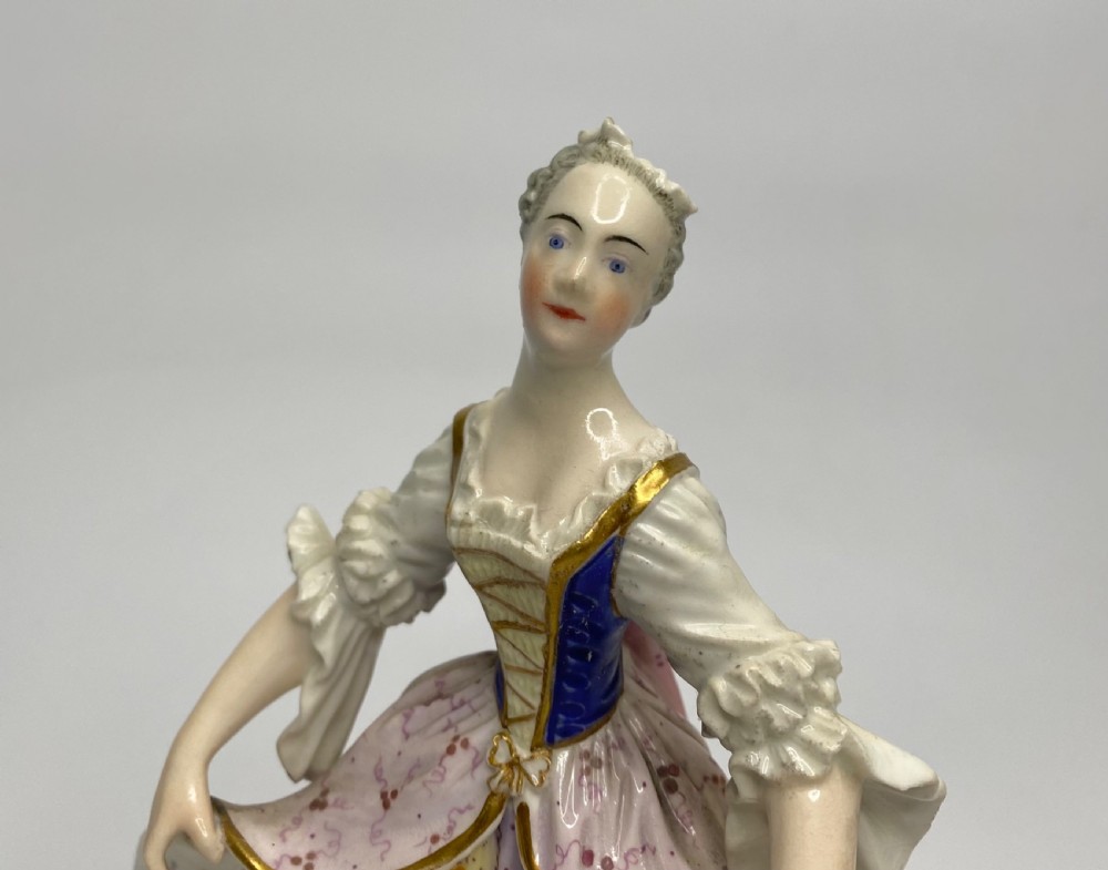 Pair Derby figures of Minuetters, c. 1780. View VI