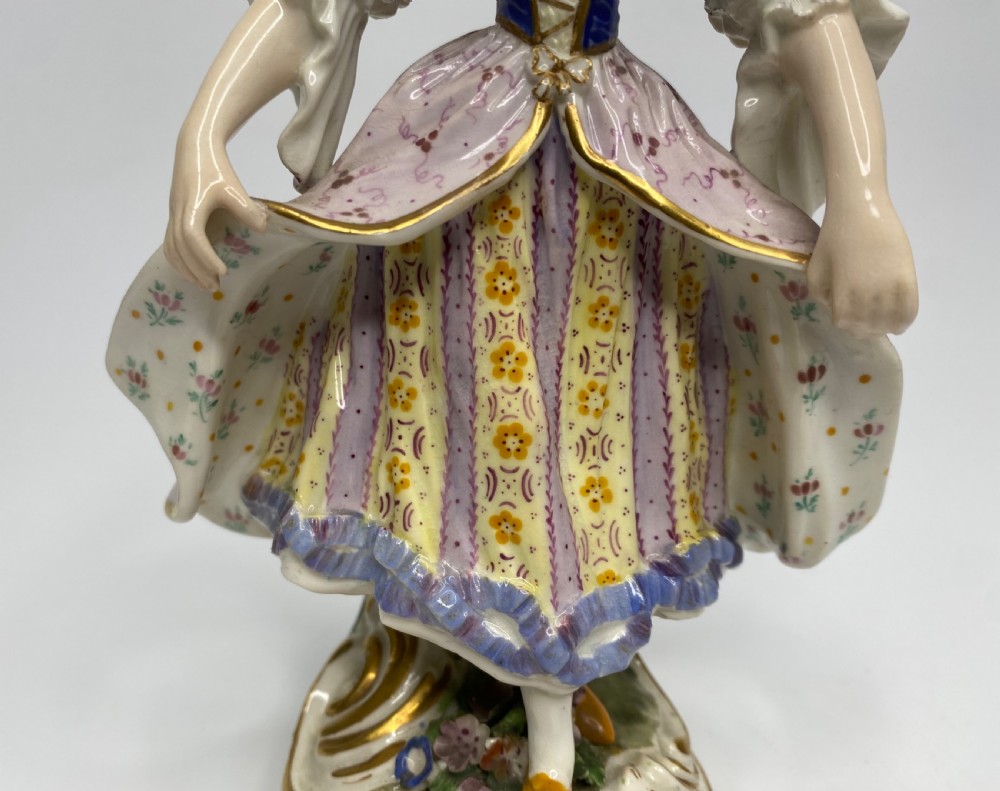 Pair Derby figures of Minuetters, c. 1780. View VII