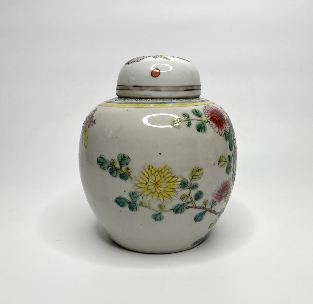 Chinese porcelain ginger jar & cover, c. 1890. View IV