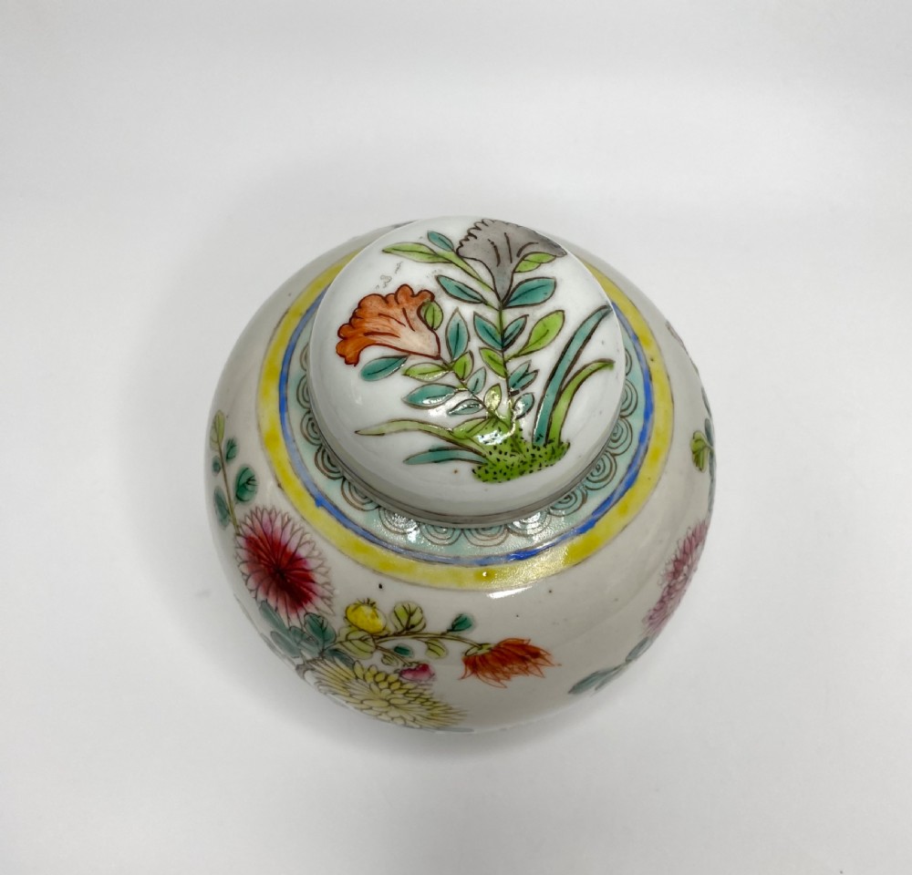 Chinese porcelain ginger jar & cover, c. 1890. View V