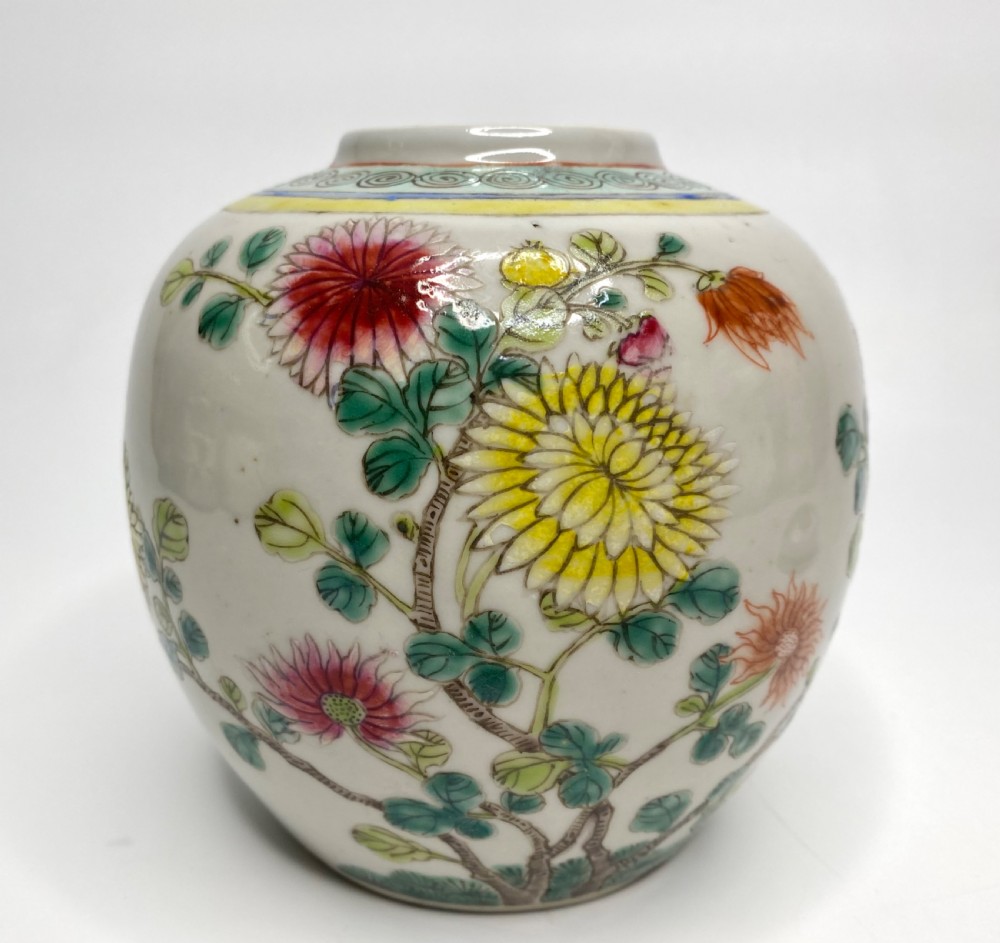 Chinese porcelain ginger jar & cover, c. 1890. View VI
