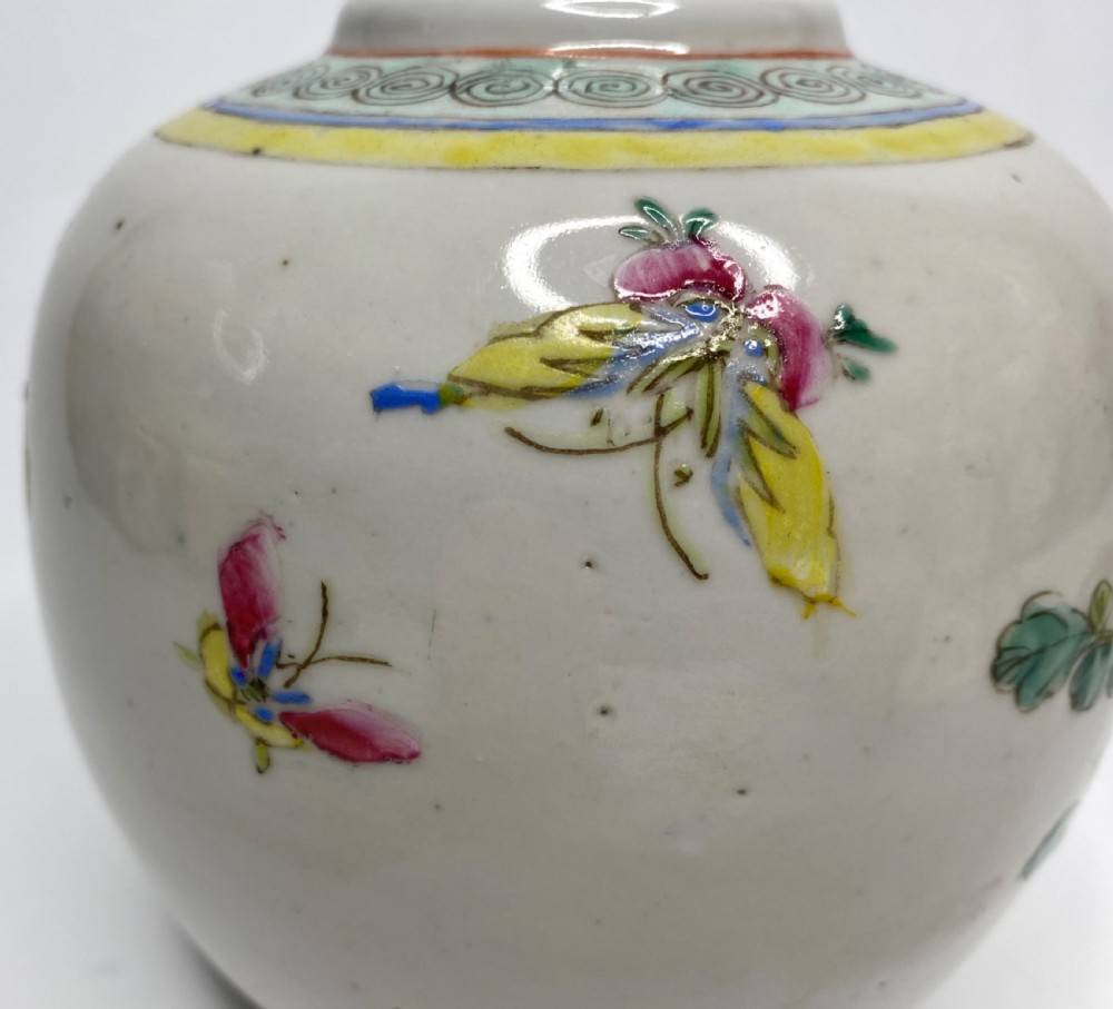 Chinese porcelain ginger jar & cover, c. 1890. View IX