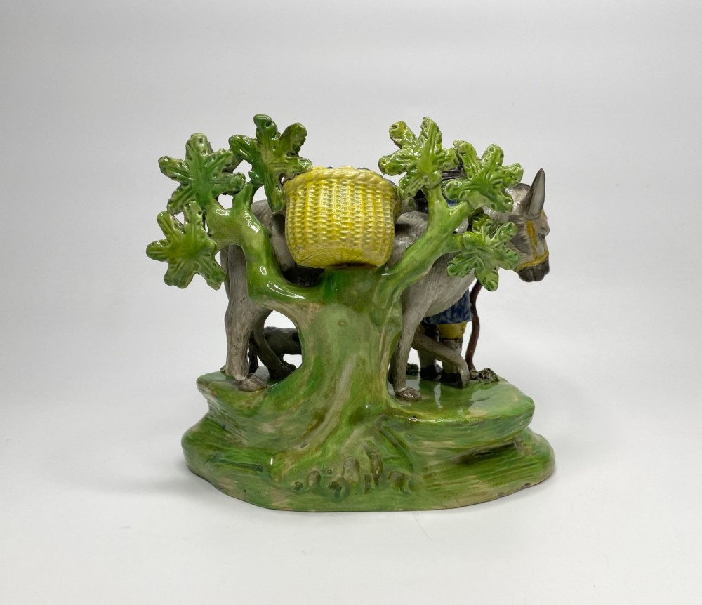 Staffordshire Jolly Traveller bocage group, c. 1820. View III