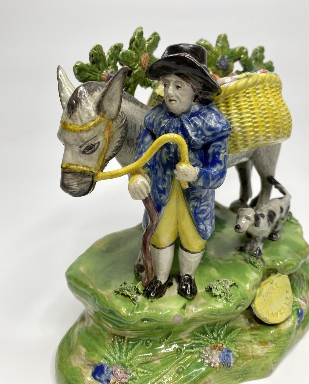 Staffordshire Jolly Traveller bocage group, c. 1820. View VI