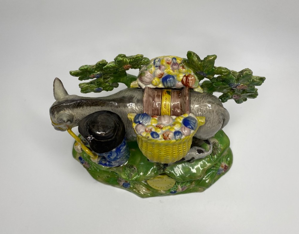Staffordshire Jolly Traveller bocage group, c. 1820. View IX