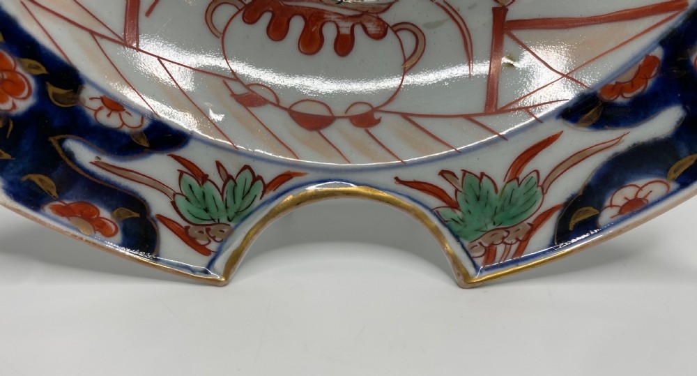 Imari porcelain barbers bowl, Arita, Japan, c. 1700. View IV