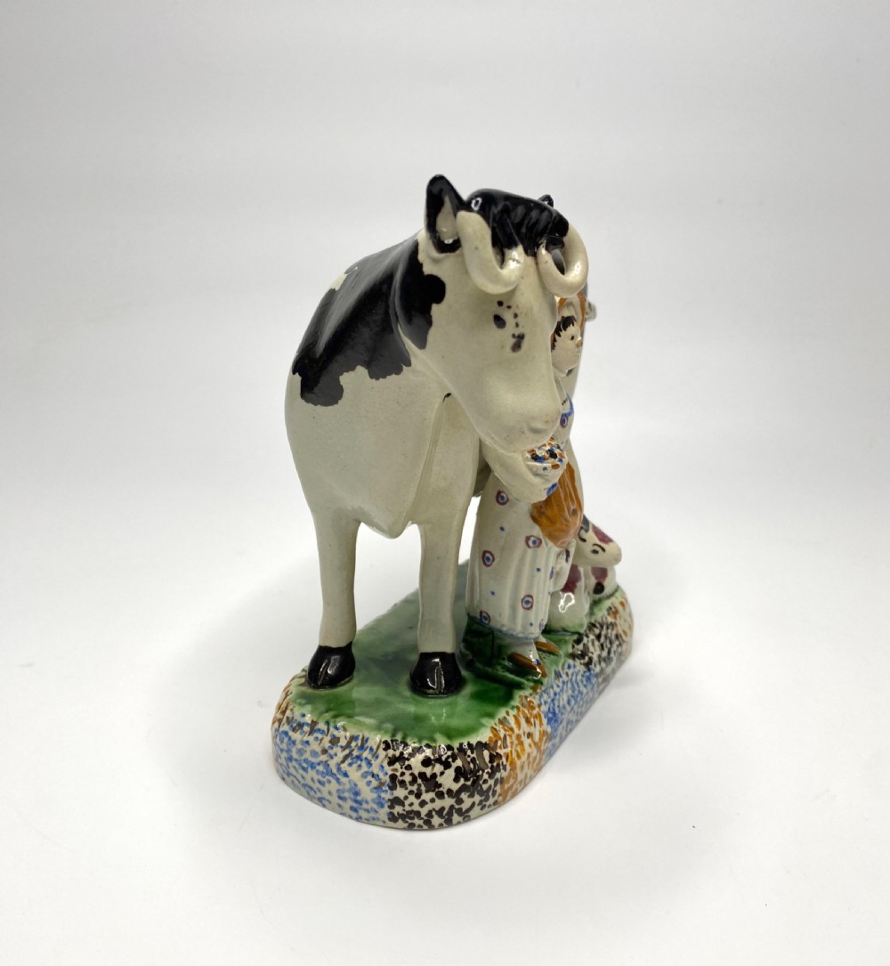 Prattware cow group, Mexborough, c. 1820. View II