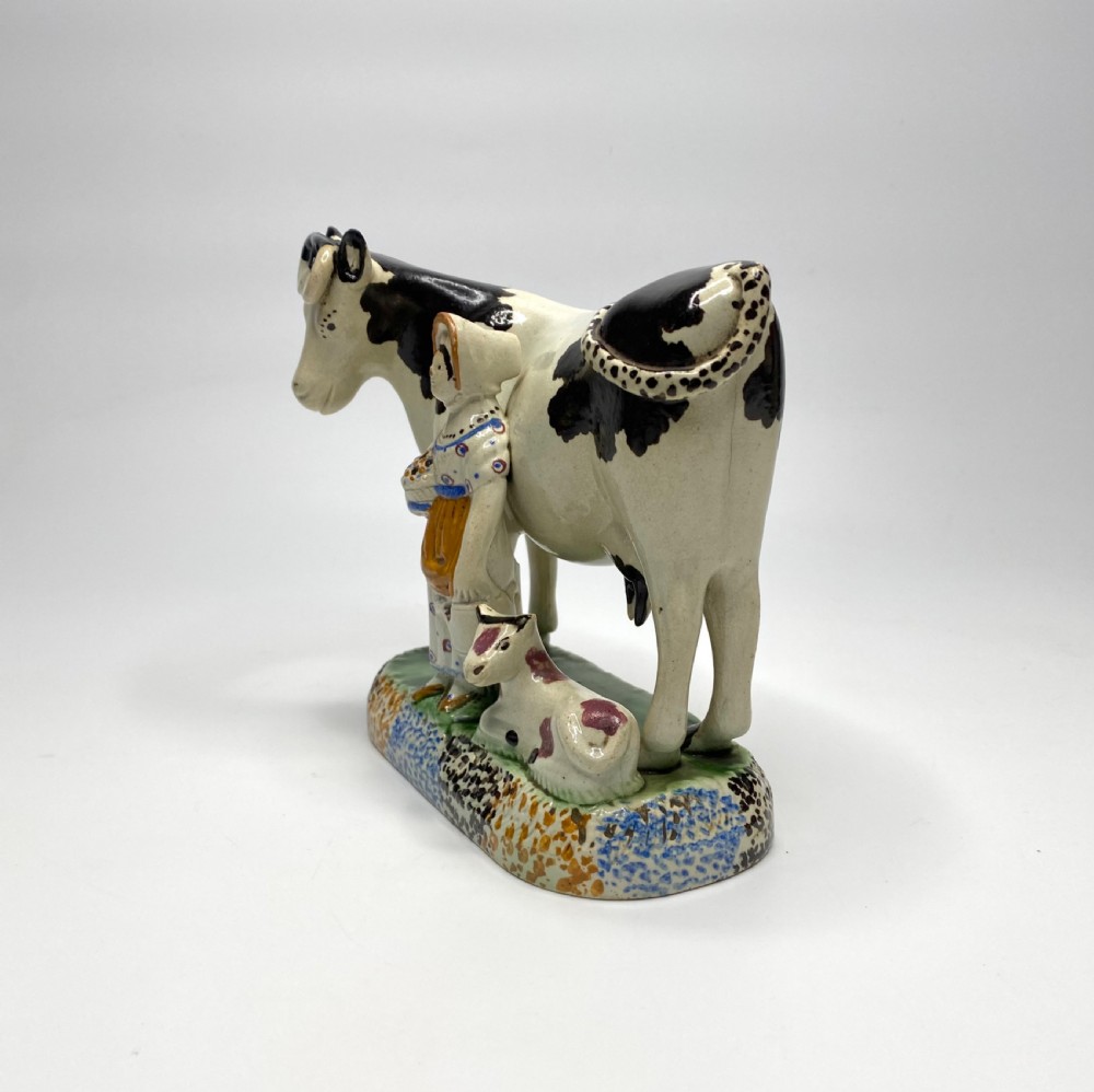 Prattware cow group, Mexborough, c. 1820. View III