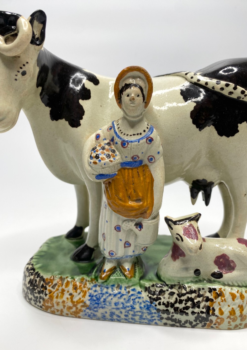 Prattware cow group, Mexborough, c. 1820. View V