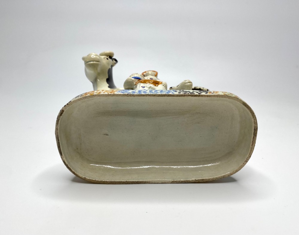 Prattware cow group, Mexborough, c. 1820. View VIII