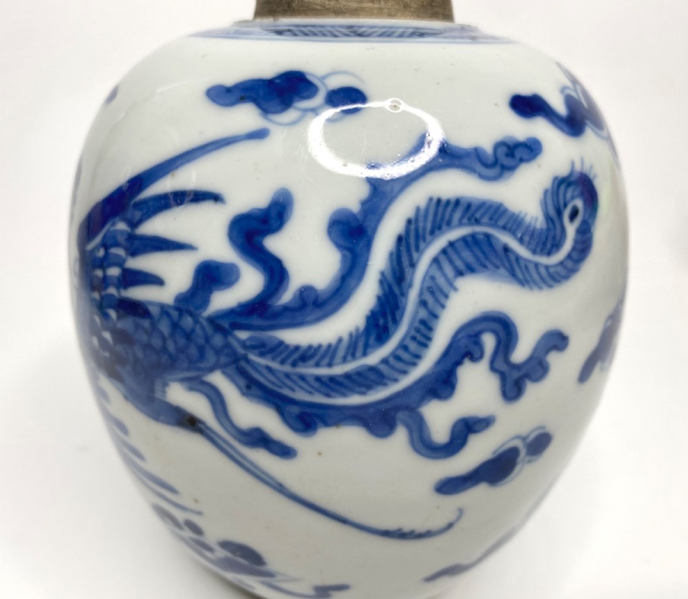 Chinese porcelain jar, c. 1700. Kangxi Period. View VII
