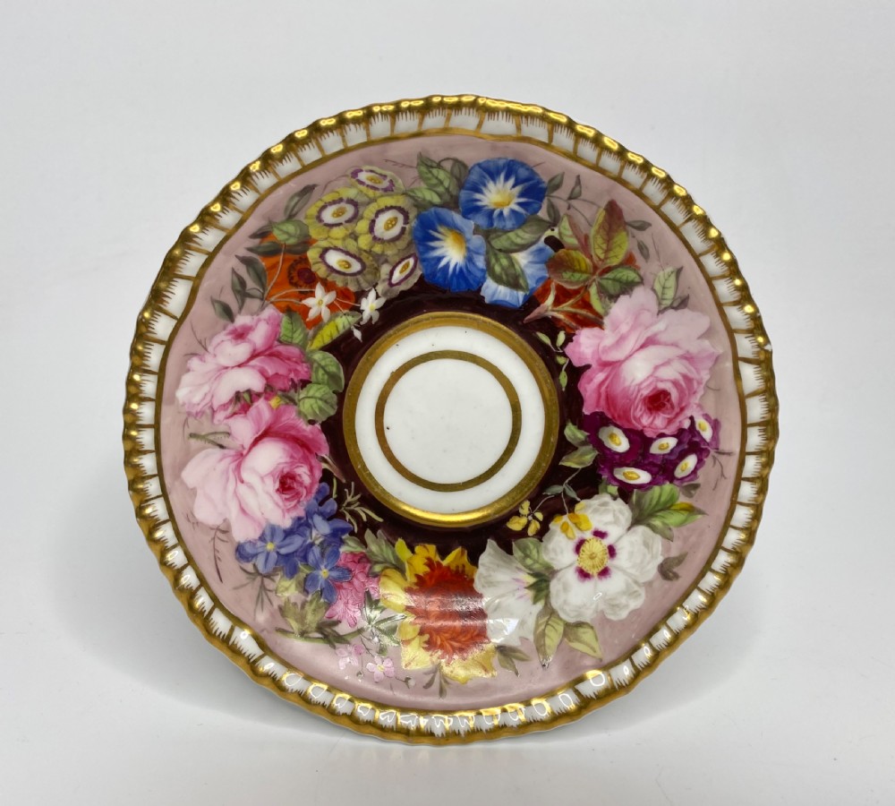 Spode porcelain trio, c. 1825. View II
