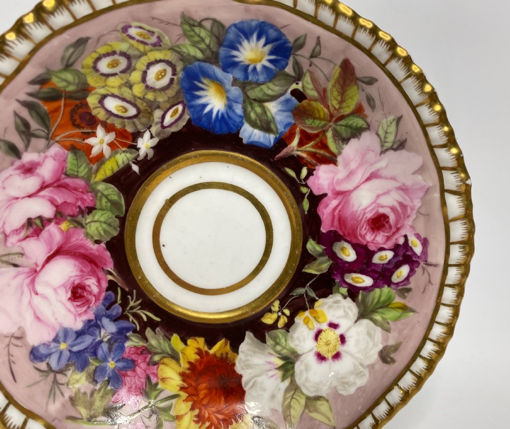 Spode porcelain trio, c. 1825. View V