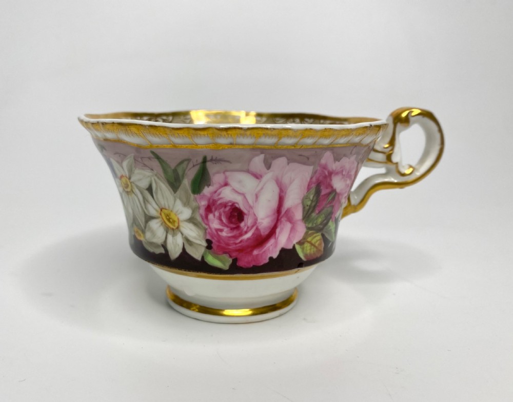 Spode porcelain trio, c. 1825. View VIII