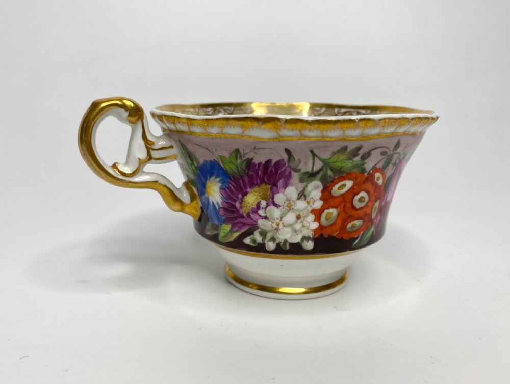 Spode porcelain trio, c. 1825. View XI
