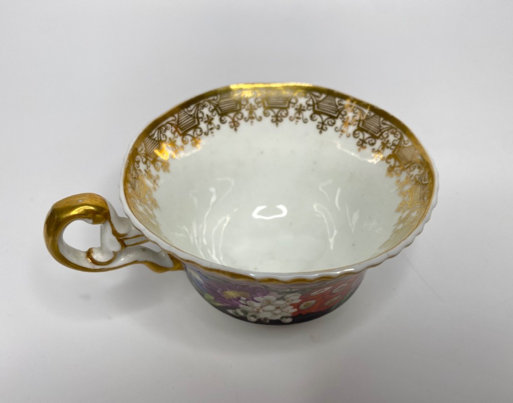 Spode porcelain trio, c. 1825. View XII