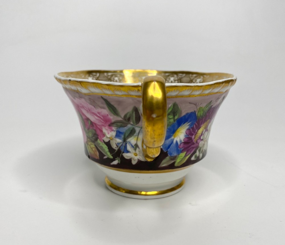 Spode porcelain trio, c. 1825. View XIII